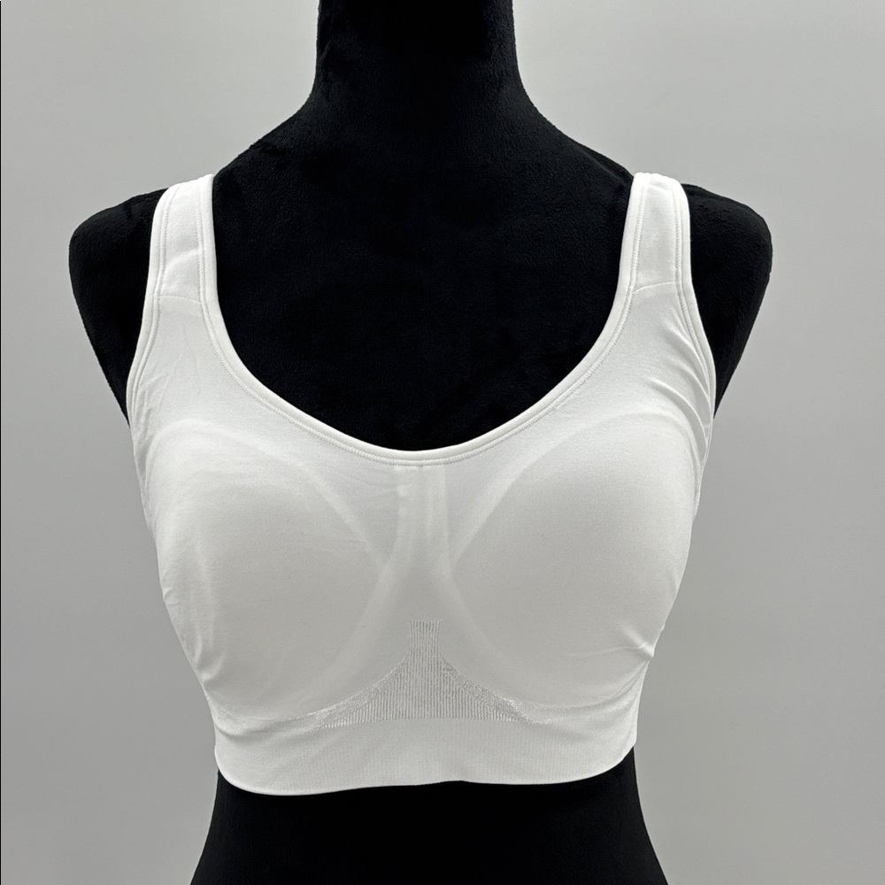 Shapermint Essentials Everyday Comfort Straps‎ Wireless Shaping Bra White L NWT
